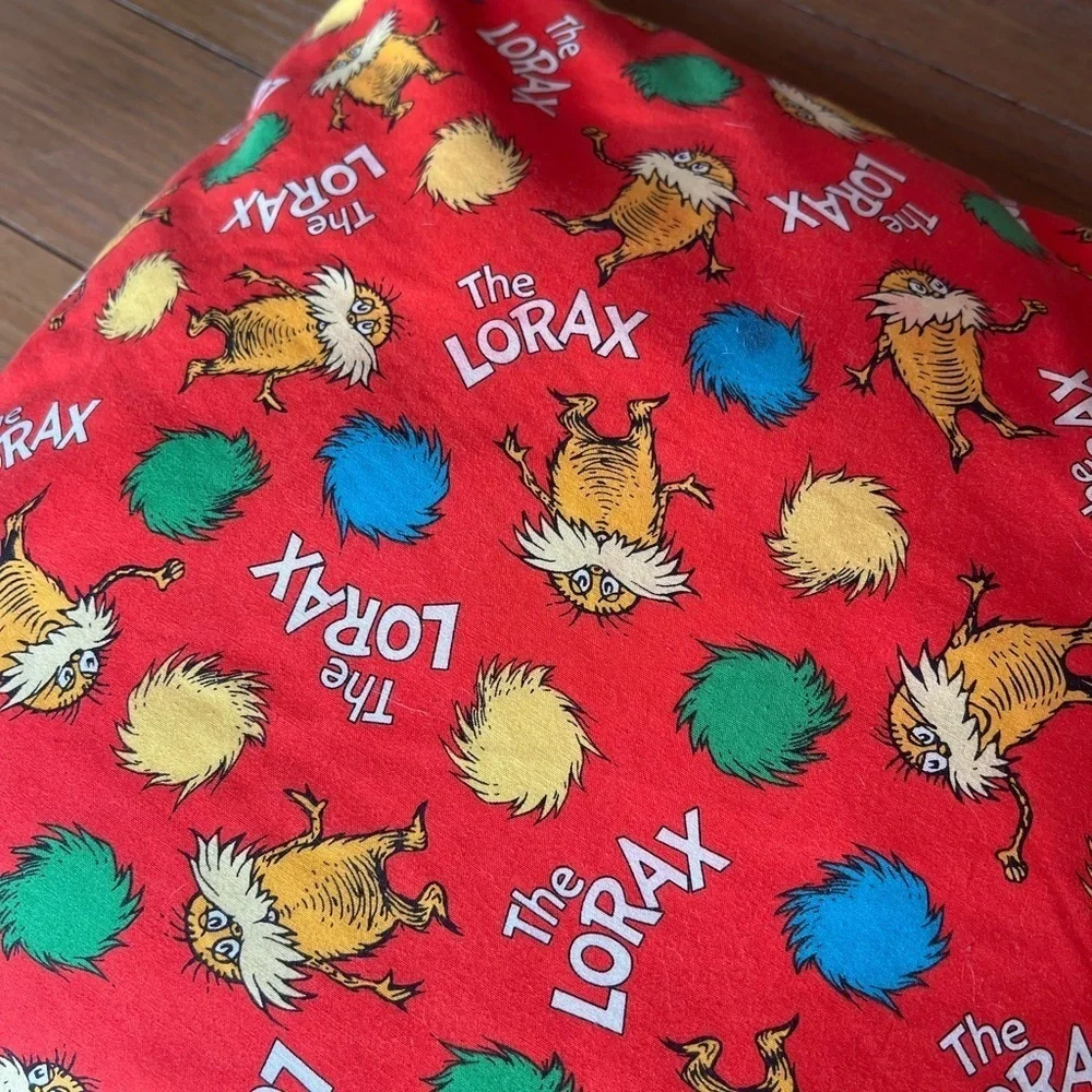 Vintage Dr. Seuss Reading Pillow, Lorax 14X14 Zip Cover